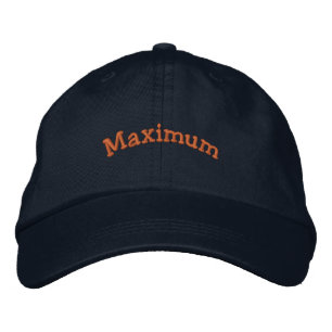 Maximum Gedrukte Goede Tijden doopvont Navy Kleur Geborduurde Pet