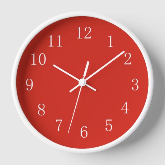 Maximum Rood met Witte Handen, Getallen, Lijst (Voorkant)
