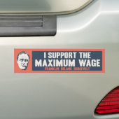 Maximumloon FDR Bumpersticker (Op auto)