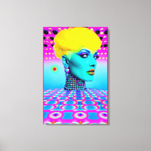Maxine Headroom Canvas Afdruk