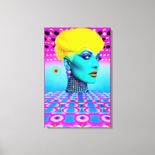 Maxine Headroom Canvas Afdruk (Voorkant)
