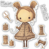 Maxine le Modiste (de Milliner) Set Sticker (Voorkant)