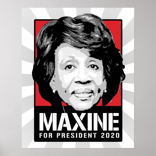 Maxine Waters voor President 2020 - Poster (Voorkant)