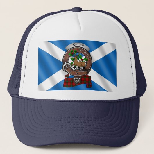 Maxwell Clan Badge Trucker Hat Trucker Pet (Voorkant)