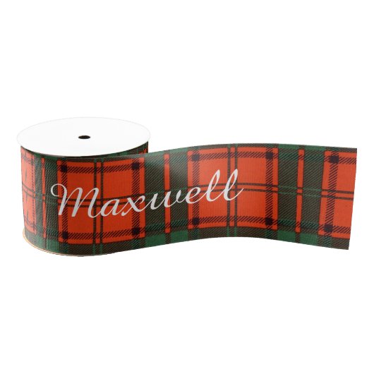 Maxwell clan Pset Scottish tartan Grosgrain Lint (Spoel)