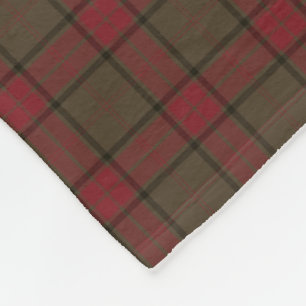 Maxwell Clan Rood en Bruin Jacht Tartan Fleece Deken