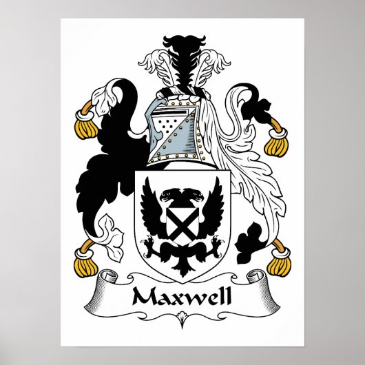 Maxwell Family Crest Poster (Voorkant)