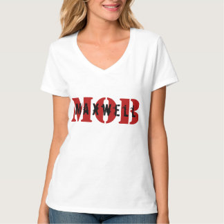 Maxwell MOB White V-Neck T-shirt