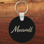 Maxwell Name whitegold Button Porte-clés (Recto)