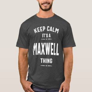 Maxwell Personalized Name Birthday Gift T-shirt