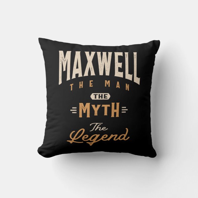 Maxwell - Persoonlijke naam - Funny Maxwell Kussen (Voorkant)