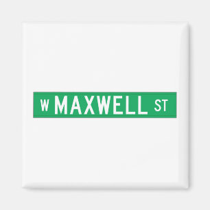 Maxwell Street, Chicago, IL Street Sign Magneet