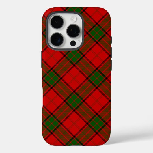 Maxwell tartan rode groene vleid Case-Mate iPhone case (Achterkant)