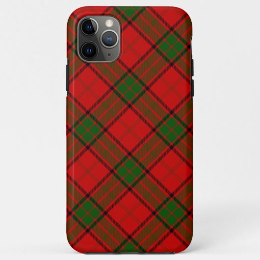 Maxwell tartan rode groene vleid Case-Mate iPhone case (Achterkant)