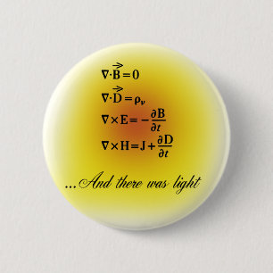 Maxwell-vergelijkingen Ronde Button 5,7 Cm