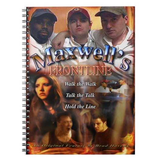 Maxwell's Frontline-Poster op een handige manier Notitieboek (Voorkant)