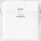 Maxwells-vergelijkingen Maxwell Maxwell's Wiskunde Vierkante Sticker (Tas)