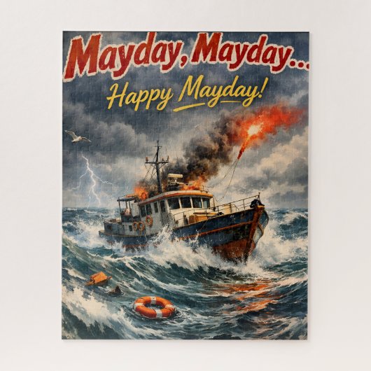May a happy Mayday jigsaw puzzle nautical storm an (Vertical)