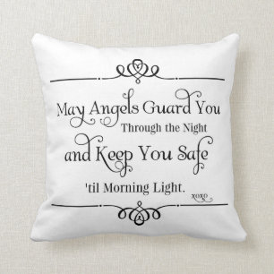 May Angels Guard je Neursery Quotes Kussen