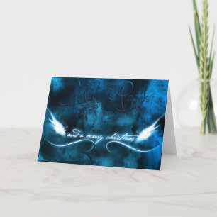 May Angels kijkt naar jou en een vrolijk kerstfees Feestdagen Kaart