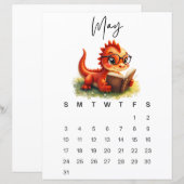 May Baby Dragon Sweet Fantasy Monthly Calendar (Voorkant / Achterkant)
