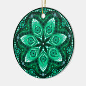 May Birthstone Emerald Mandala Ornament (Links)