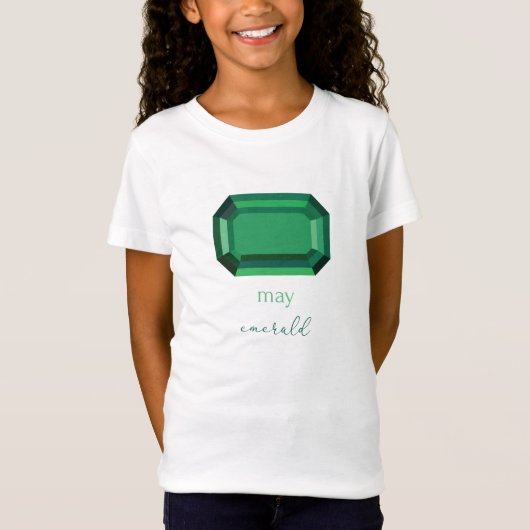 May Birthstone Emerald T-shirt (Voorkant)