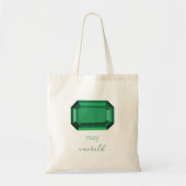 May Birthstone Emerald Tote Bag (Voorkant)