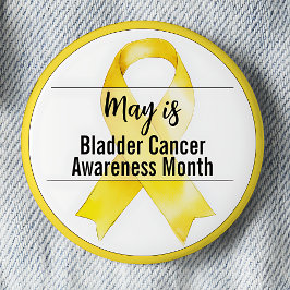 May Blaaskanker Awareness Month lint Ronde Button 5,7 Cm