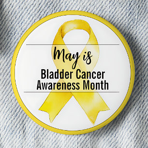 May Blaaskanker Awareness Month lint Ronde Button 5,7 Cm