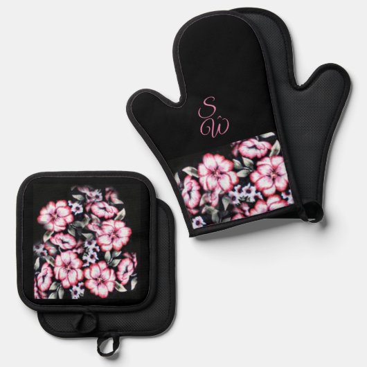 May Bloom Ovenwant & Pannenlap Set (Voorkant / Achterkant)