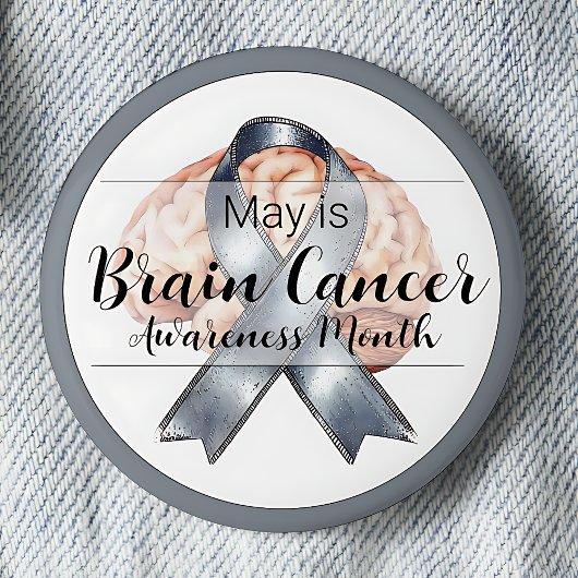 May Brain Cancer Awareness Month Ronde Button 5,7 Cm