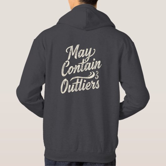 May Contain Outliers Data Men's Hoodie - Dark (Achterkant)