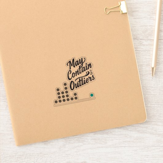 May Contain Outliers Data Vinyl Sticker (w/ Chart) (Carnet)