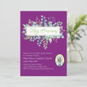 May Crowning Invitations Vierge Marie Invitations (Debout devant)