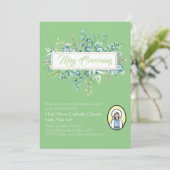 May Crowning Invitations Vierge Marie Invitations  (Debout devant)