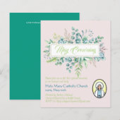 May Crowning nodigt de Maagd Maria katholieke uitn (Voorkant / Achterkant)