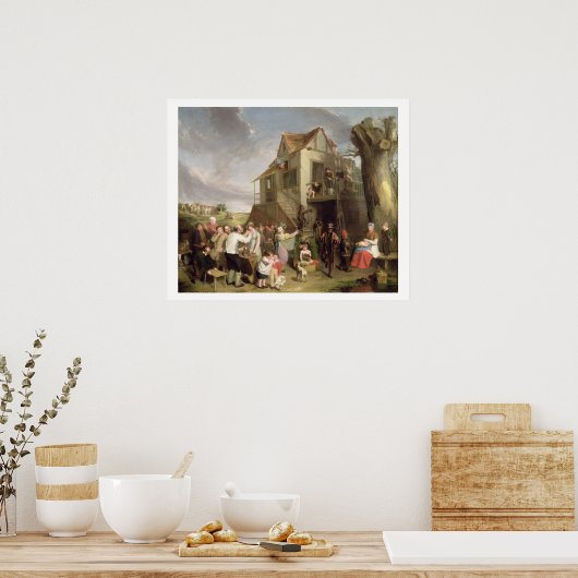 May Day, c.1811-12 (olie op canvas) Poster (Keuken)