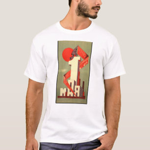 May Day de eerste mei Socialist Worker Commu T-shirt