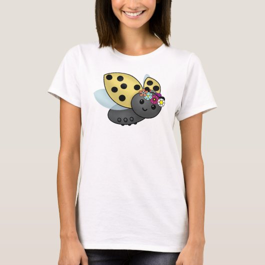 May Day Ladybug met ventilatorkettinghoofdband T-shirt (Voorkant)