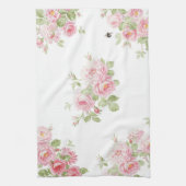 May Day Summer Rozen gebleekt Linen Theedoek (Verticaal)