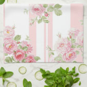 May Day Summer Rozen peony stripe Theedoek (Gevouwen)