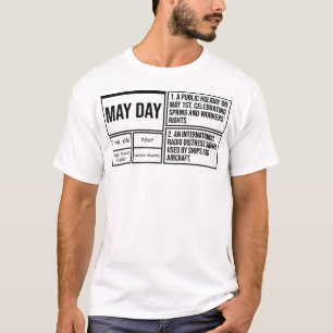 May Day Woordenboek Definitie Esthetiek T-shirt
