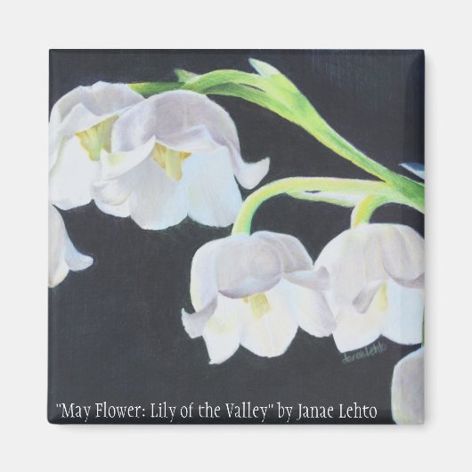 May Flower: Lelie van de vallei Magneet (Voorkant)