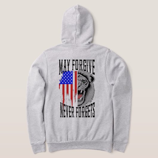 May Forgive Lion Zipper Hoodie (Laag Achter)