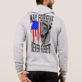 May Forgive Lion Zipper Hoodie (Achterkant)