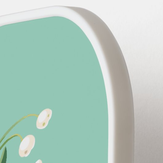 May Geboorte Bloem Aangepaste Naam Pickleball Paddle (Links Detail)