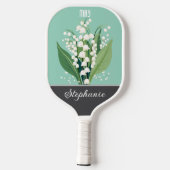 May Geboorte Bloem Aangepaste Naam Pickleball Paddle (Achterkant)