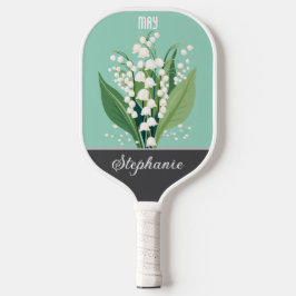 May Geboorte Bloem Aangepaste Naam Pickleball Paddle