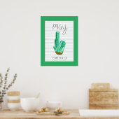 May Geboortesteen Smaragd 18x24 Kunstwerk Poster (Keuken)